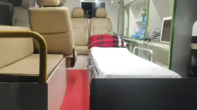 ICU Ambulance Interior - Advanced life support equipment and medical facilities